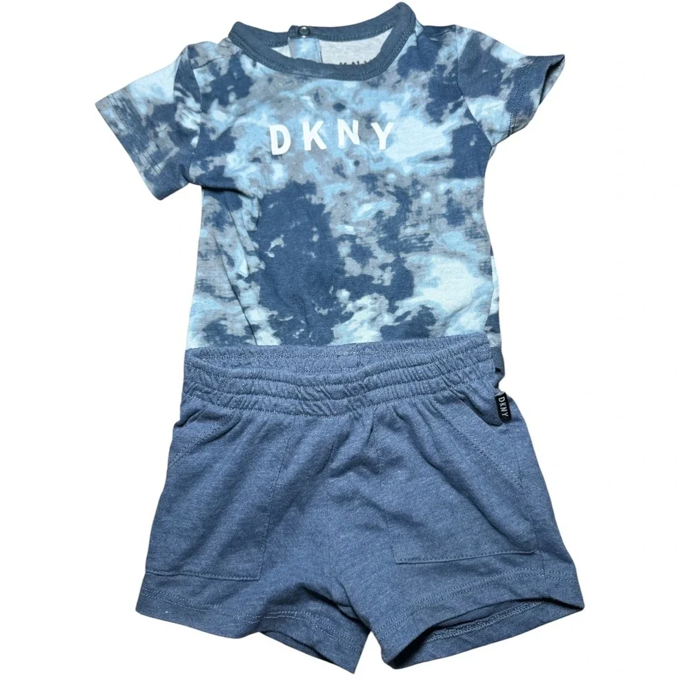 Baby Boy Clothing Lot 11 Pc 0-3M Bodysuits Pants DKNY Superman First Impressions